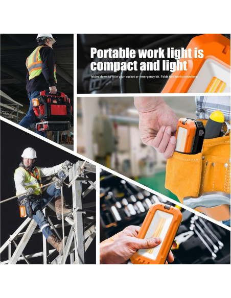 Luz de Trabajo LED Recargable M KARMATER 7000mAh IPX6 1200 Lúmenes