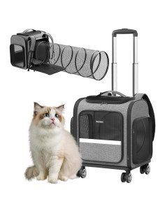 Transportín para Gatos y Perros Pequeños Pawtners Gris