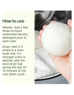 Bolas de Secado de Lana Plant Therapy 6-Pack Ecológicas 100% Lana 2