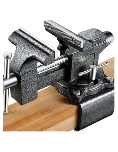 Tornillo de banco GOEHNER's 11.4 cm con base giratoria