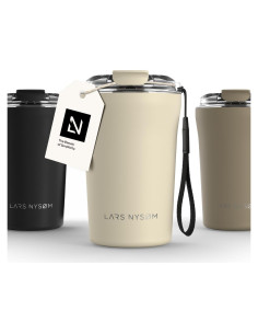 Taza Térmica LARS NYSM 380ml Acero Inoxidable Beige Almendra