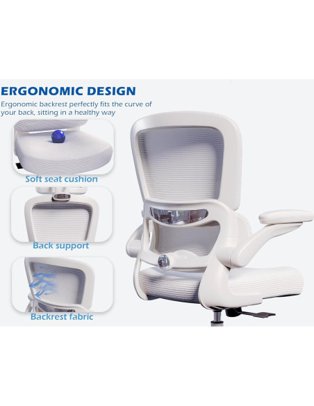 Silla de Oficina Ergonómica TRALT YX001-4 con Soporte Lumbar