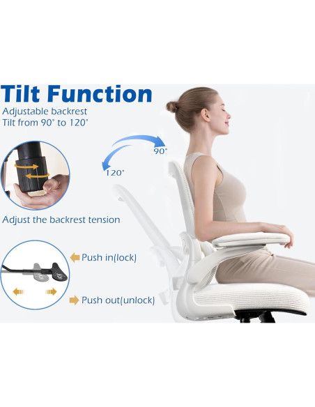 Silla de Oficina Ergonómica TRALT YX001-4 con Soporte Lumbar