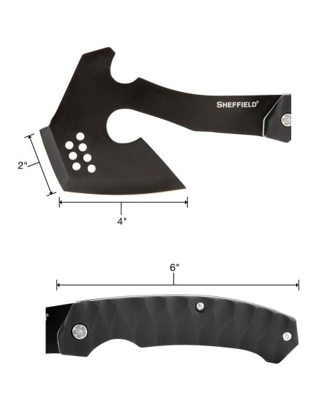 Hacha de Supervivencia Sheffield Standoff Tactical 6" con Funda