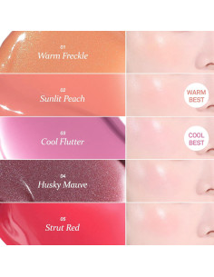 Rubor Líquido Hince Dewy 6g Vegano Acabado Húmedo COOL FLUTTER 2