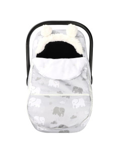 Funda para Asiento de Auto de Invierno Elefante - Cálida y Suave