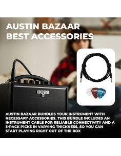 Amplificador de guitarra Boss Katana Mini 7W con cable y 3 pua 2