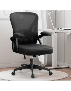 Silla de Oficina Ergonómica BestGlory con Soporte Lumbar Negro 2