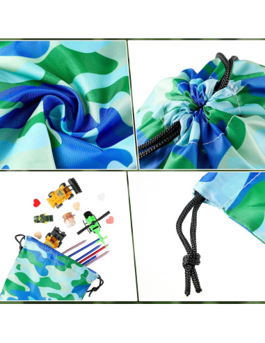 Bolsas de Cuerda Camuflaje Amylove 24 Piezas 25x20cm