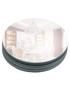 Bandejas de Espejo Redondas Murrey Home 12 Piezas 25.4cm