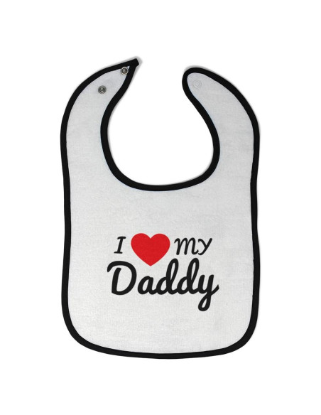 Baberos de Algodón 100% para Bebés Amor Papá - Unisex