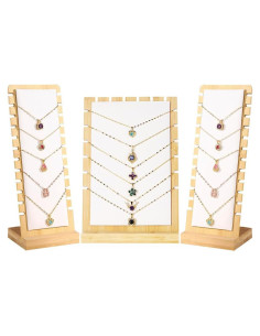 Soportes de Exhibición de Collares LOARNIEA 3PCS Beige