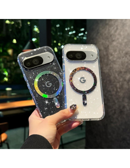 Funda Magnética Transparente Eiyikof para Google Pixel 9/9 Pro