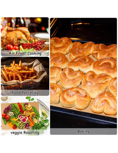 200 Hojas de Papel Pergamino HOFHTD 30.48x40.64cm Anti-adherente