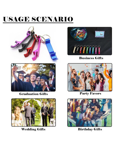 10 Llavero Abrebotellas Personalizado BEXOA con Grabado