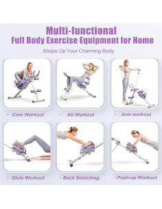 Máquina Multifuncional para Abdominales EPHESPORT EP-AB Plegable 2