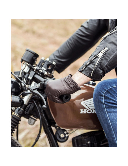 Guantes de Cuero Táctiles YISEVEN para Hombre 100% Piel de Oveja