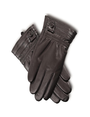 Guantes de Cuero Táctiles YISEVEN para Hombre 100% Piel de Oveja