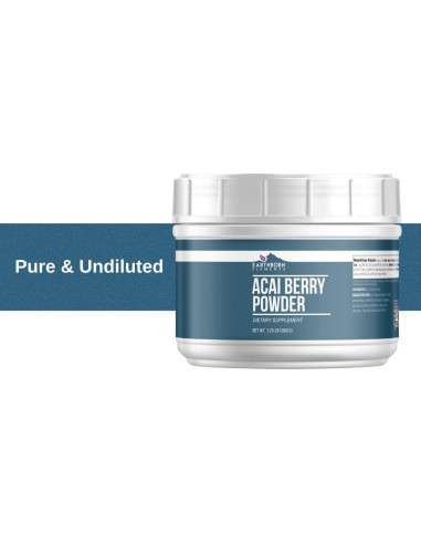 Polvo de Baya de Acai Earthborn Elements 567g - Superalimento