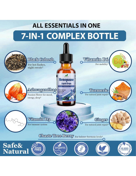 Suplemento Líquido Menopausia Vita PLynxera 60 ml Arándano