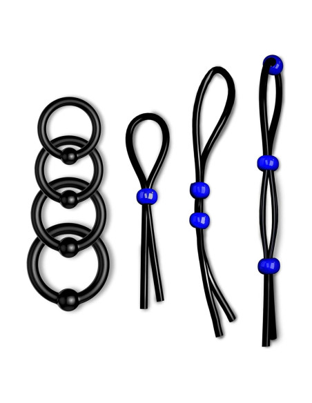 7 Pcs Anillos de Silicona Genérico para Hombres - Placer Intenso