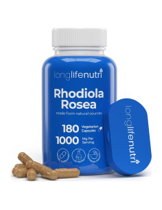LongLifeNutri Rhodiola Rosea 1000mg - 180 Cápsulas Veganas