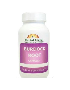 Cápsulas de Bardana Vegetales Isla Herbal 120 Unidades