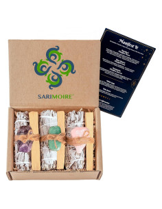 Kit Espiritual Sarimoire - 9 Piezas con Cristales y Salvia