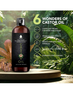 Aceite de Ricino Pursonic 473ml Prensado en Frío 100% Puro 2