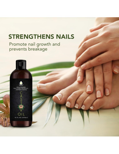 Aceite de Ricino Pursonic 473ml Prensado en Frío 100% Puro