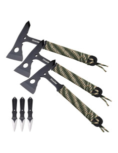 Set de 6 Hachas de Lanzamiento Dinoclier 27.18 cm con Funda