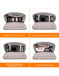 Bolsa de cámara TULLIO Crossbody impermeable 6.5L DSLR SLR 2