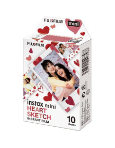 Película Instantánea FUJIFILM INSTAX MINI Heart Sketch 30 Exposiciones 2