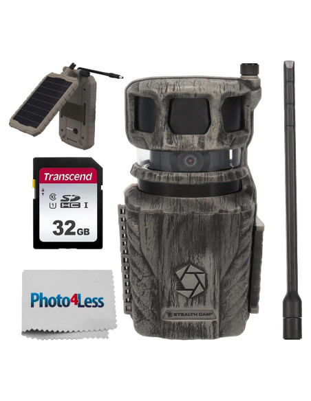 Cámara de Trail Celular Stealth Cam Revolver 36MP 360 con Panel Solar