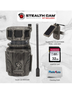 Cámara de Trail Celular Stealth Cam Revolver 36MP 360 con Panel Solar 2