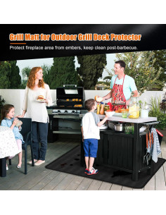 Alfombrilla Grande para Parrilla Cook's Aid 96.5x96.5cm Doble Cara 2