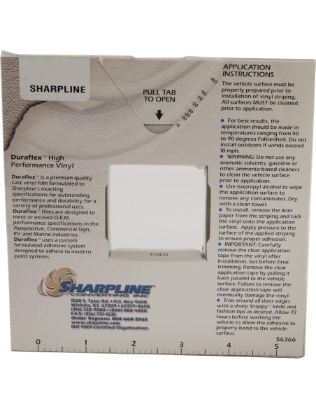 Franja Gráfica de Alambre de Púas Sharpline 206 - 1.27 cm x 45.72 m - Oro Metálico