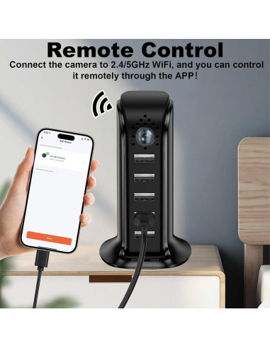 Cámara de Seguridad FUXGZ WiFi HD 1080P con Detección de Movimiento