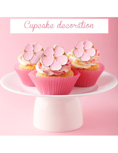 Conjunto de 12 Anillos de Servilleta Floral Dorado Patelai