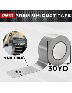 Cinta de Ducto Plata SWRT 5-Pack 5 cm x 27.43 m Resistente 2