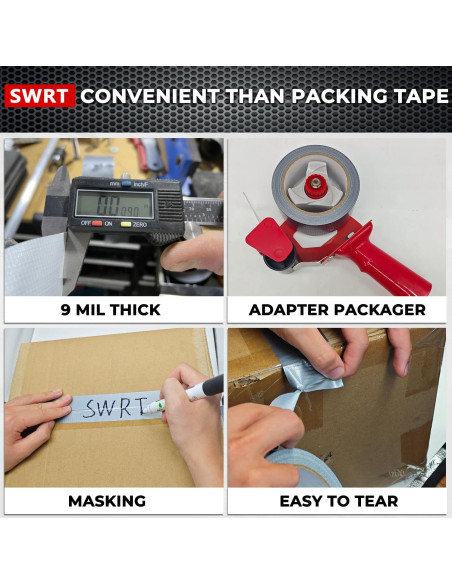 Cinta de Ducto Plata SWRT 5-Pack 5 cm x 27.43 m Resistente