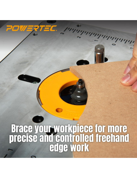 Mesa de Ruta Benchtop Powertec 61x41cm con Soporte y Vallas