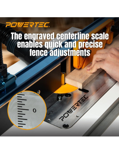 Mesa de Ruta Benchtop Powertec 61x41cm con Soporte y Vallas