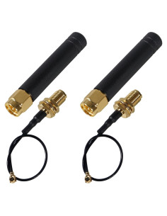 Antena LoRa 915MHz 2dBi DWEII U.FL IPEX a SMA 10cm 2PCS