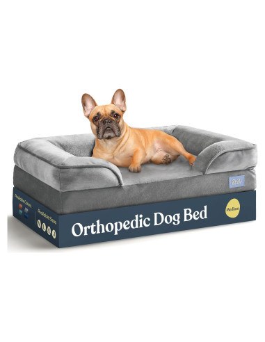 Cama Sofá Ortopédica para Perros Medianos PitPet - Acolchada y Antideslizante