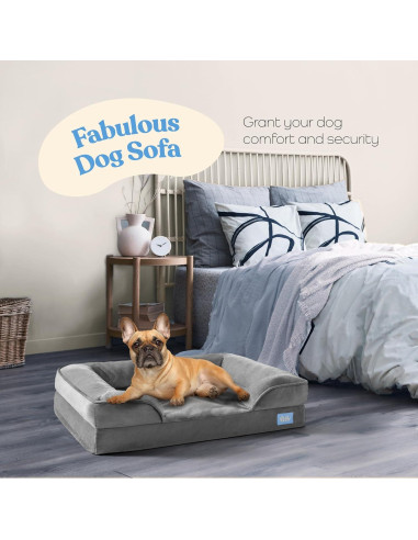 Cama Sofá Ortopédica para Perros Medianos PitPet - Acolchada y Antideslizante