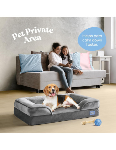 Cama Sofá Ortopédica para Perros Medianos PitPet - Acolchada y Antideslizante
