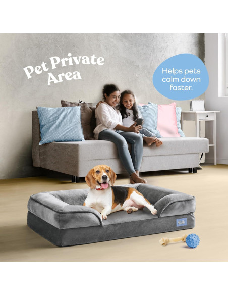 Cama Sofá Ortopédica para Perros Medianos PitPet - Acolchada y Antideslizante