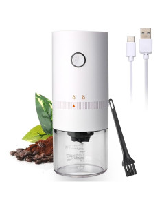 Molinillo de Café Eléctrico Portátil MOSYONE Blanco 0.49kg