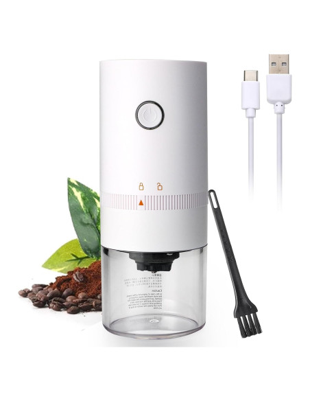 Molinillo de Café Eléctrico Portátil MOSYONE Blanco 0.49kg